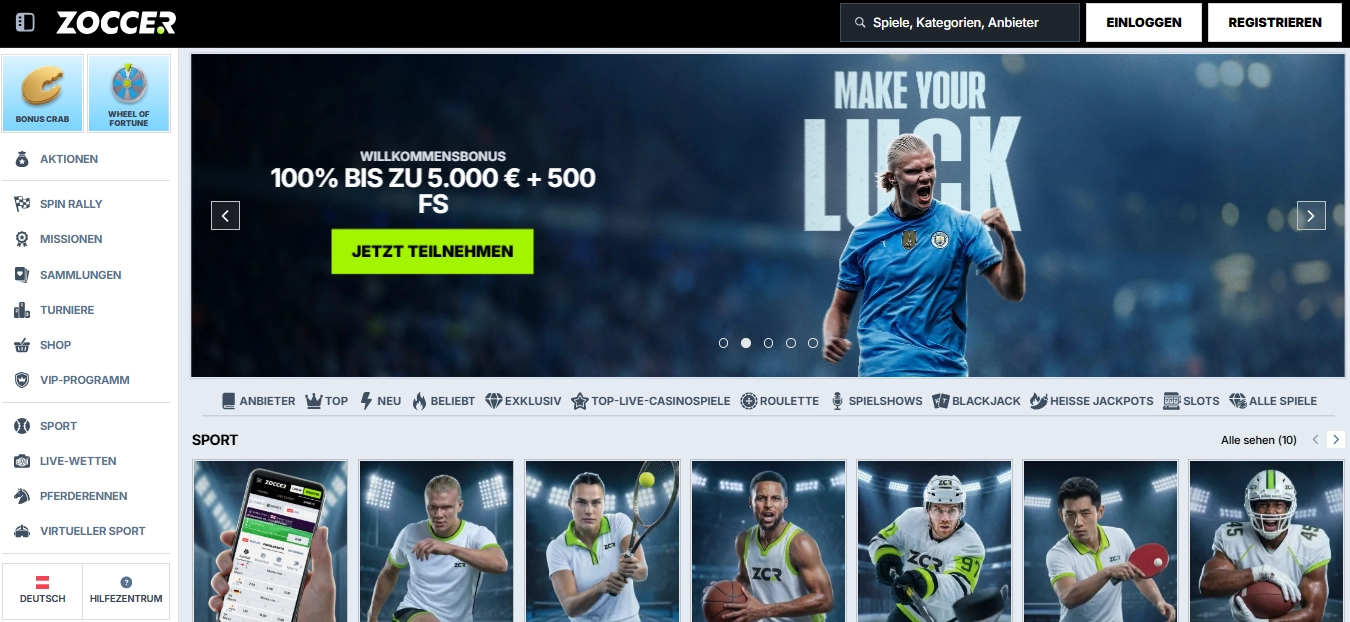 Zoccer Online Casinos Österreich
